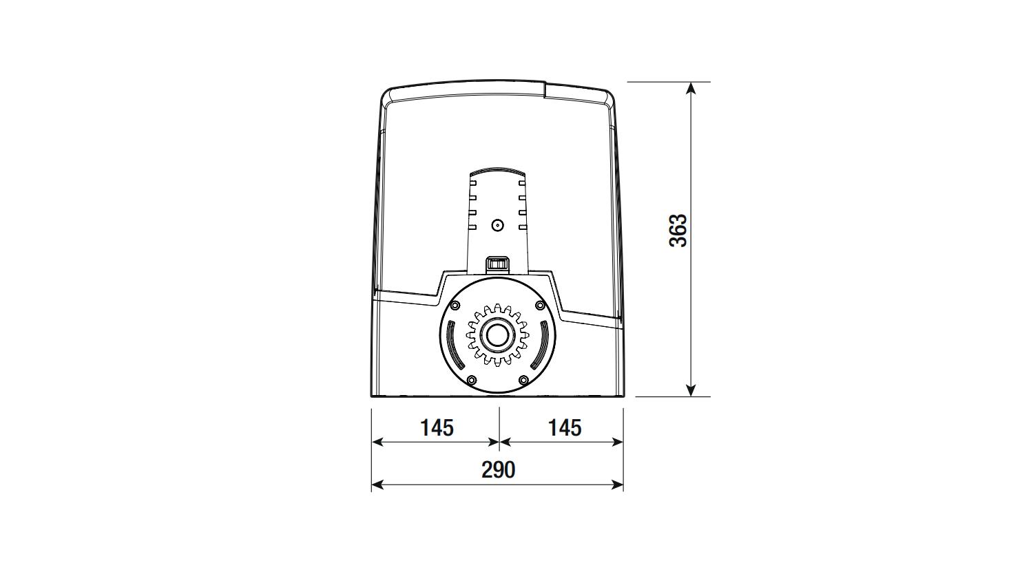 CAME BXV10AGF (801MS-0250) Привод для откатных ворот скоростной