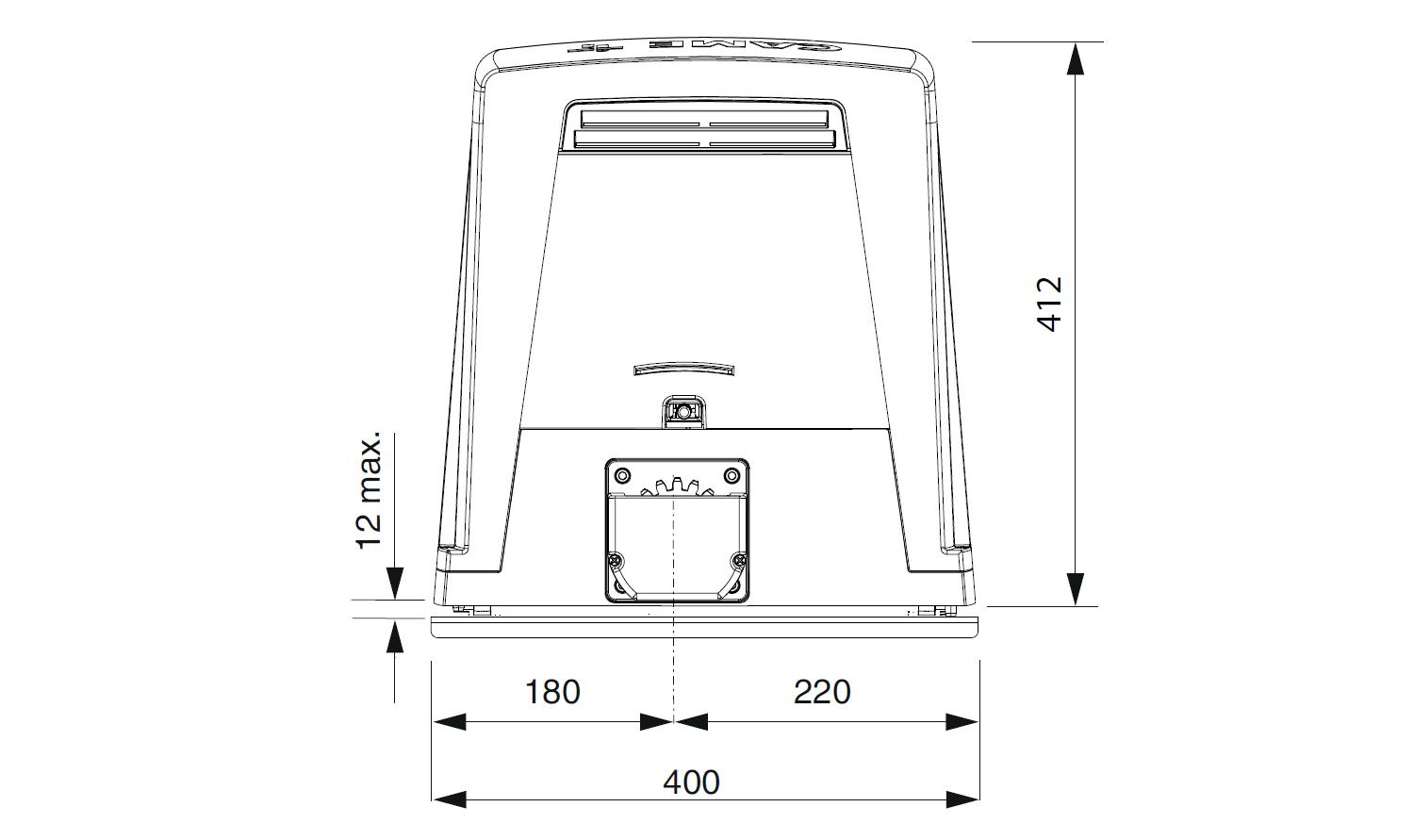 CAME BKV25AGS (801MS-0320) Привод для откатных ворот