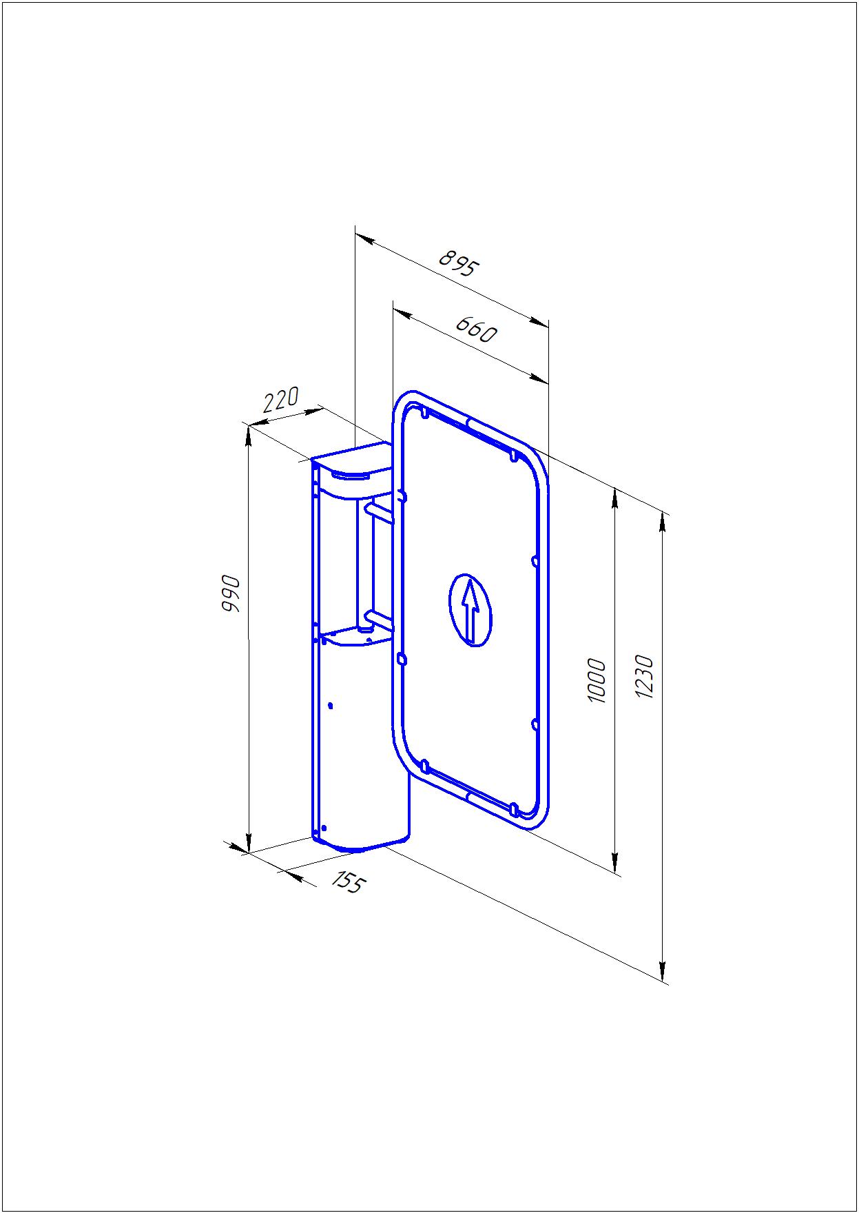 Ростов-Дон К32ДМ НЕРЖ Калитка двухсторонняя (без дуги)