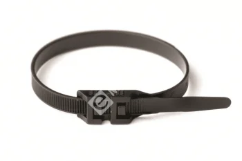 Хомут нейлоновый с двойным замком 360х9,0 черный (100 шт)