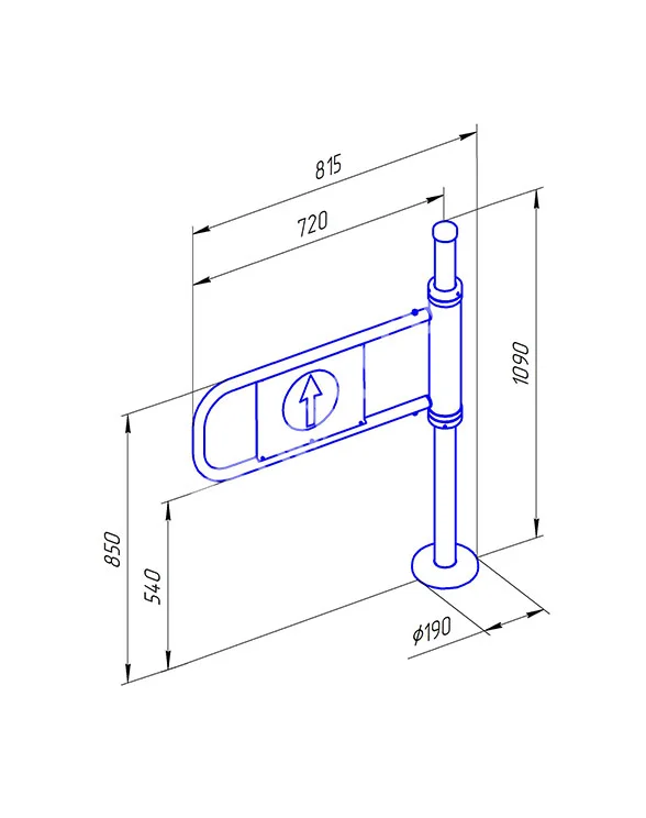 Ростов-Дон К22 ХРОМ Калитка (без дуги)