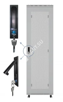 Netko Дверь для шкафа серии Expert 22U Ширина 600, металлическая с перфорацией, серая