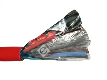 Netko Кабель сигнальный, экранированный, КПСЭнг (А) - FRLS, 2*2*1.5мм2 (1.4мм) 200м, красный