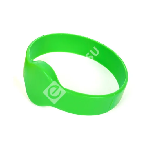 Chip-UA-Braslet-tselno-silikonovyy-vodonepronitsayemyy-s-chipom Mifare-1K-Zelenyy