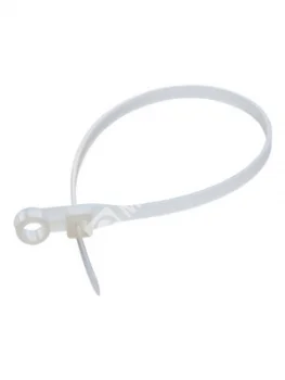 Хомут нейлоновый 150х3,6 бесцветный, с отверстием (100 шт)