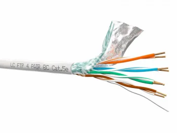 LC Кабель FTP4 cat.5е, одножильный, экранированный, 305м, Cu, нг(А)-HF LSZH
