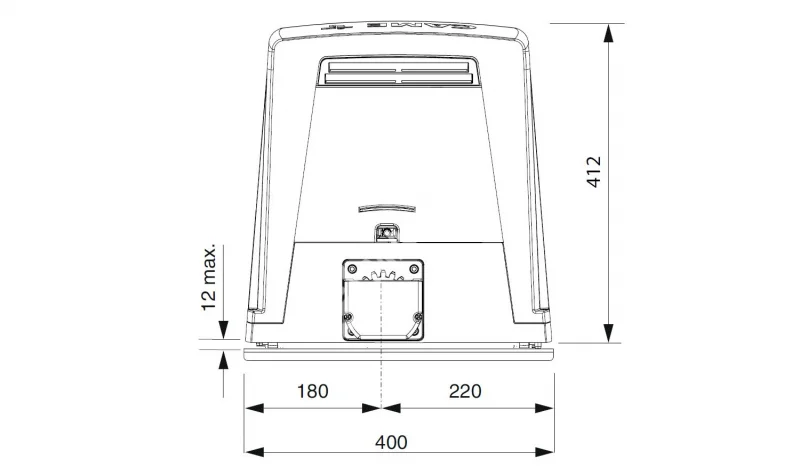 CAME BKV25AGS Привод для откатных ворот