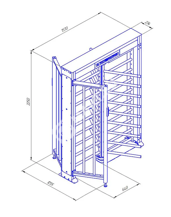 Ростов-Дон ПР1ЛС/3М2 У Полноростовой роторный турникет