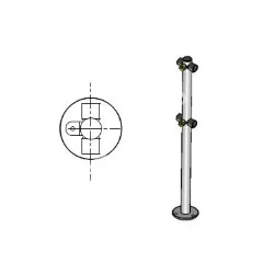 OXGARD ВЗР 1996.02 Стойка ограждения i-образная (двусторонняя)