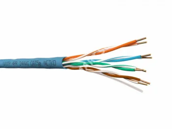 Netko Кабель U/UTP4 cat.5e, 4 пары 24 AWG BC, 305м, синий, одножильный, FLUKE TEST, Expert СКС