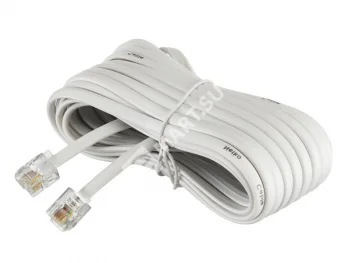 Netko Удлинитель телефонный (6р4с) 7 метров / белый Optima