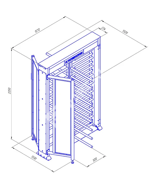 Ростов-Дон ПР1ЛС/4М2 У Полноростовой роторный турникет