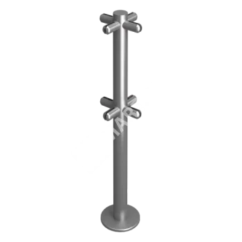 OXGARD под стекло Х-образная H=400 мм Стойка ограждения 