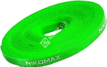 NIKOMAX NMC-CTV05M-25-RL-GN Стяжка-липучка нарезаемая